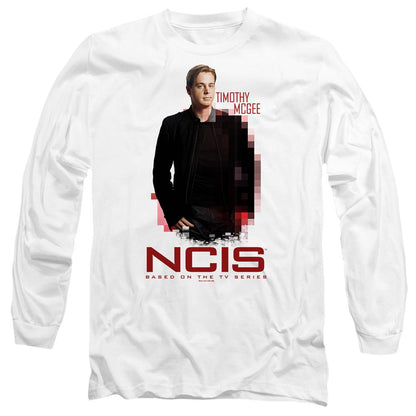 White - Front - NCIS Unisex Adult Probie T-Shirt