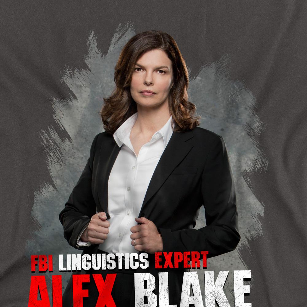 Charcoal - Back - Criminal Minds Unisex Adult Alex Blake T-Shirt