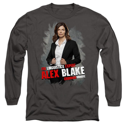 Charcoal - Side - Criminal Minds Unisex Adult Alex Blake T-Shirt