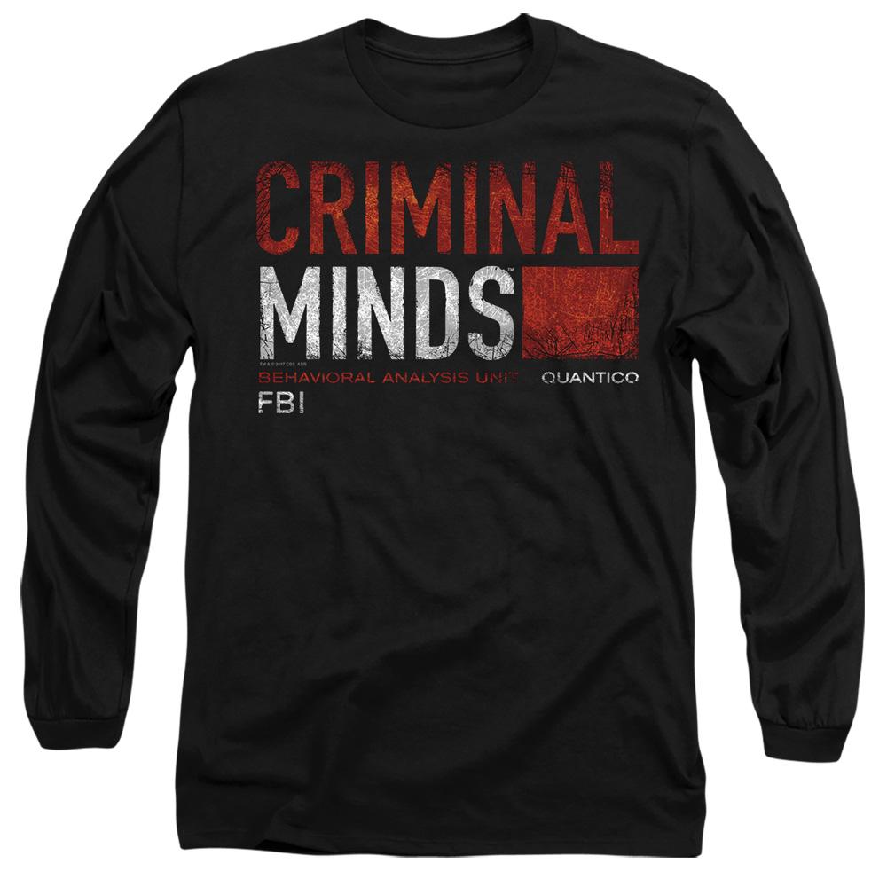 Black - Side - Criminal Minds Unisex Adult Title Card T-Shirt