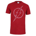 Cardinal Red - Front - The Flash Mens Logo T-Shirt