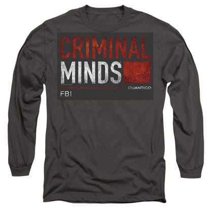 Charcoal - Side - Criminal Minds Unisex Adult Title Card T-Shirt