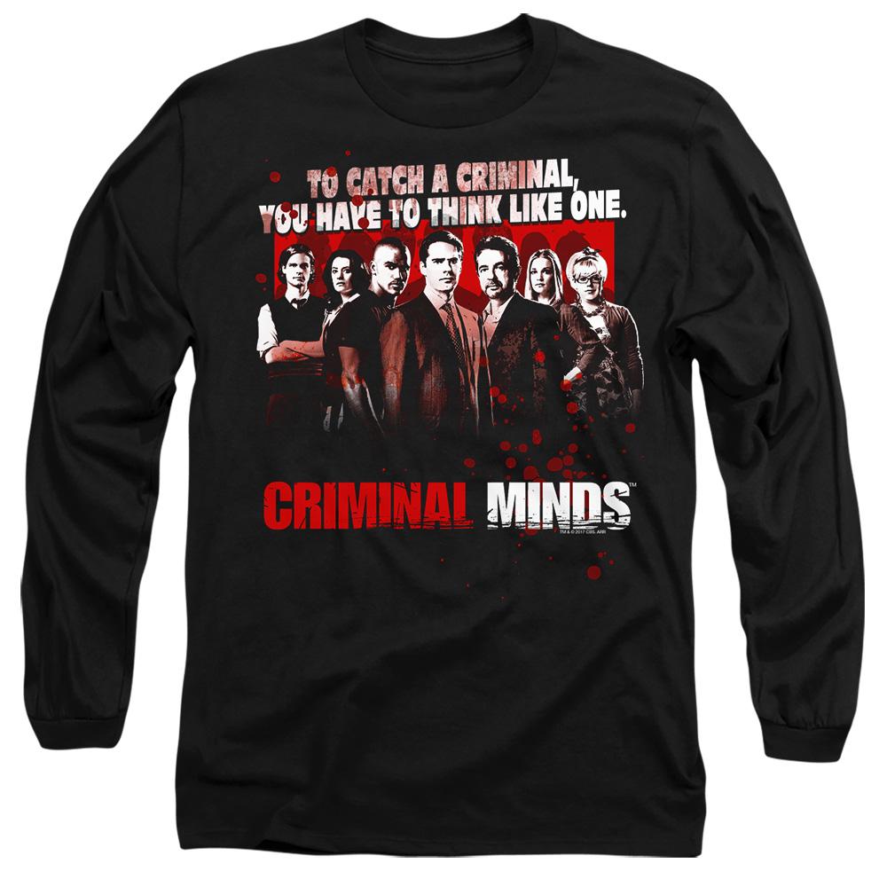 Black - Side - Criminal Minds Unisex Adult Think Like One T-Shirt