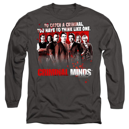 Charcoal - Side - Criminal Minds Unisex Adult Think Like One T-Shirt