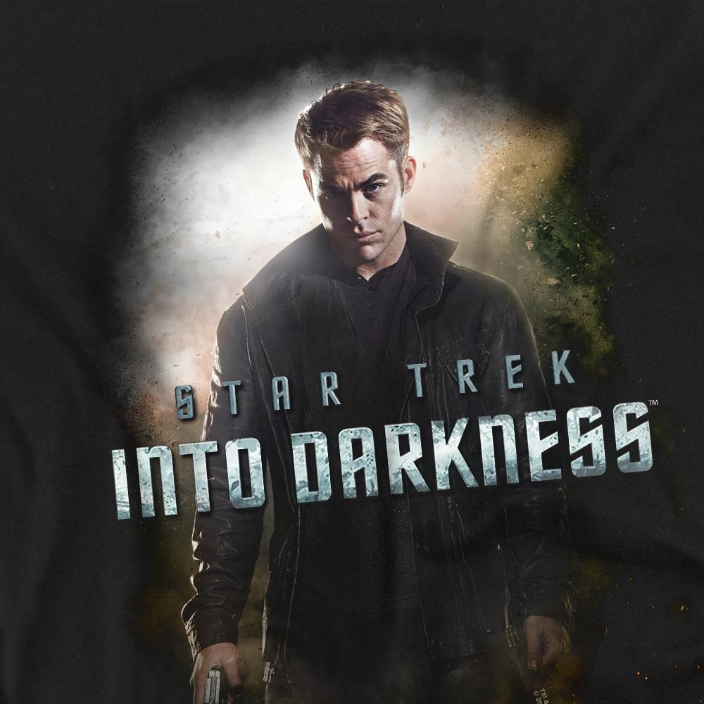 Black - Back - Star Trek: Into Darkness Unisex Adult Darkness Captain Kirk T-Shirt