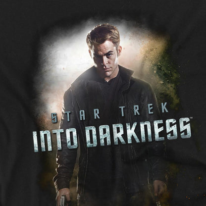 Black - Back - Star Trek: Into Darkness Unisex Adult Darkness Captain Kirk T-Shirt