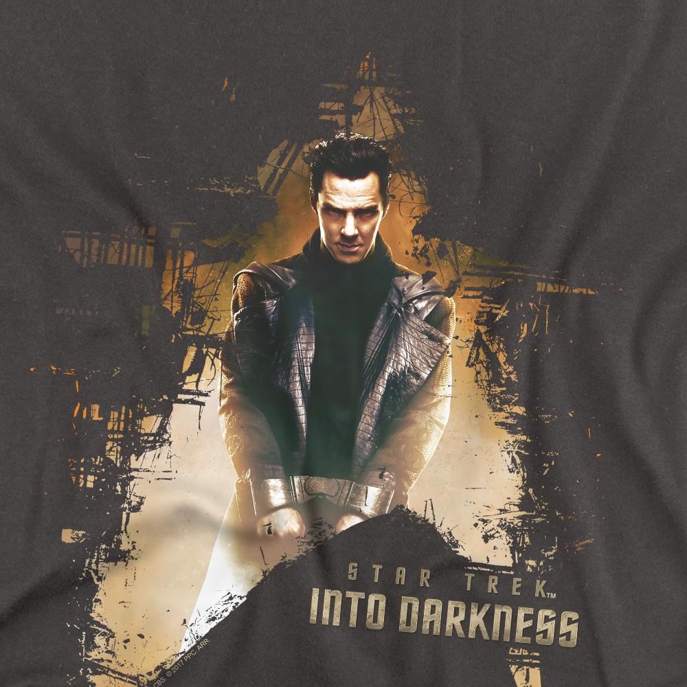 Charcoal - Back - Star Trek: Into Darkness Unisex Adult Dark Villain T-Shirt