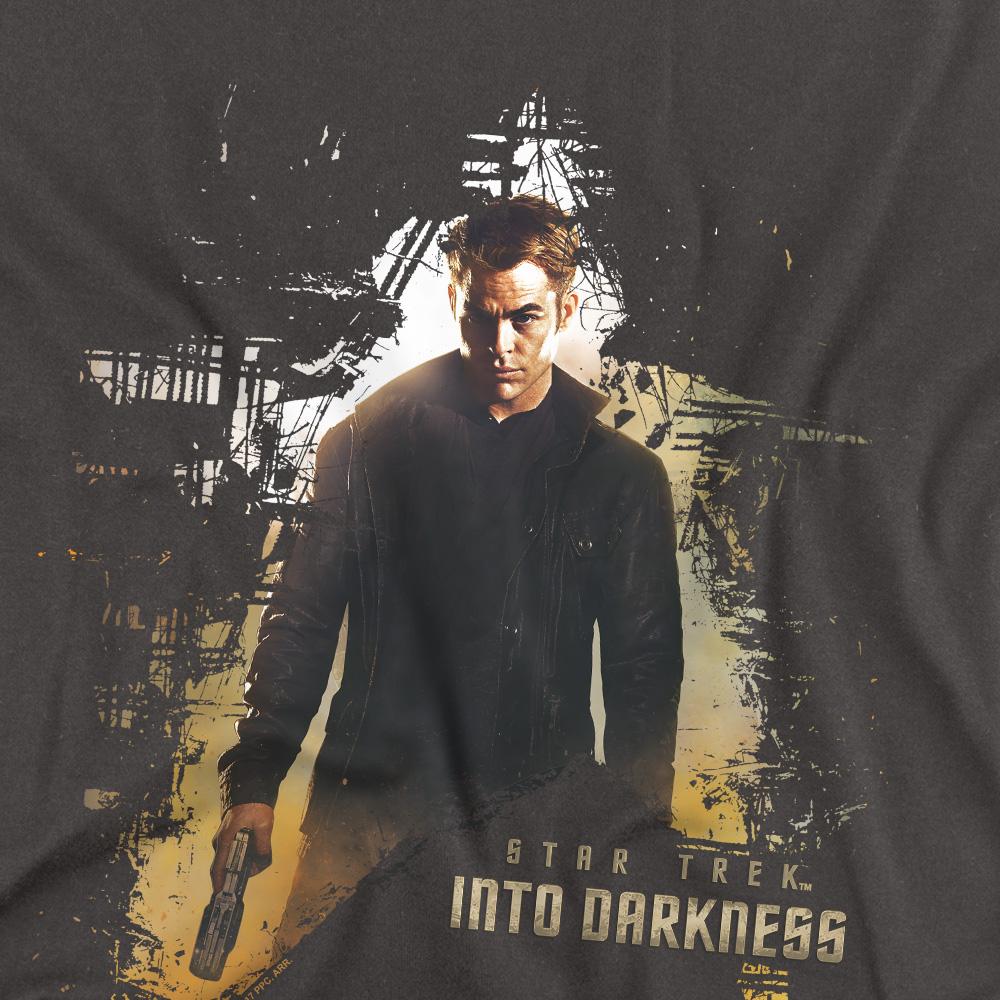 Charcoal - Back - Star Trek: Into Darkness Unisex Adult Dark Hero T-Shirt
