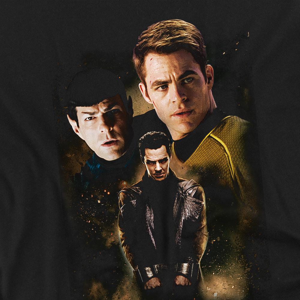 Black - Back - Star Trek: Into Darkness Unisex Adult Aftermath T-Shirt