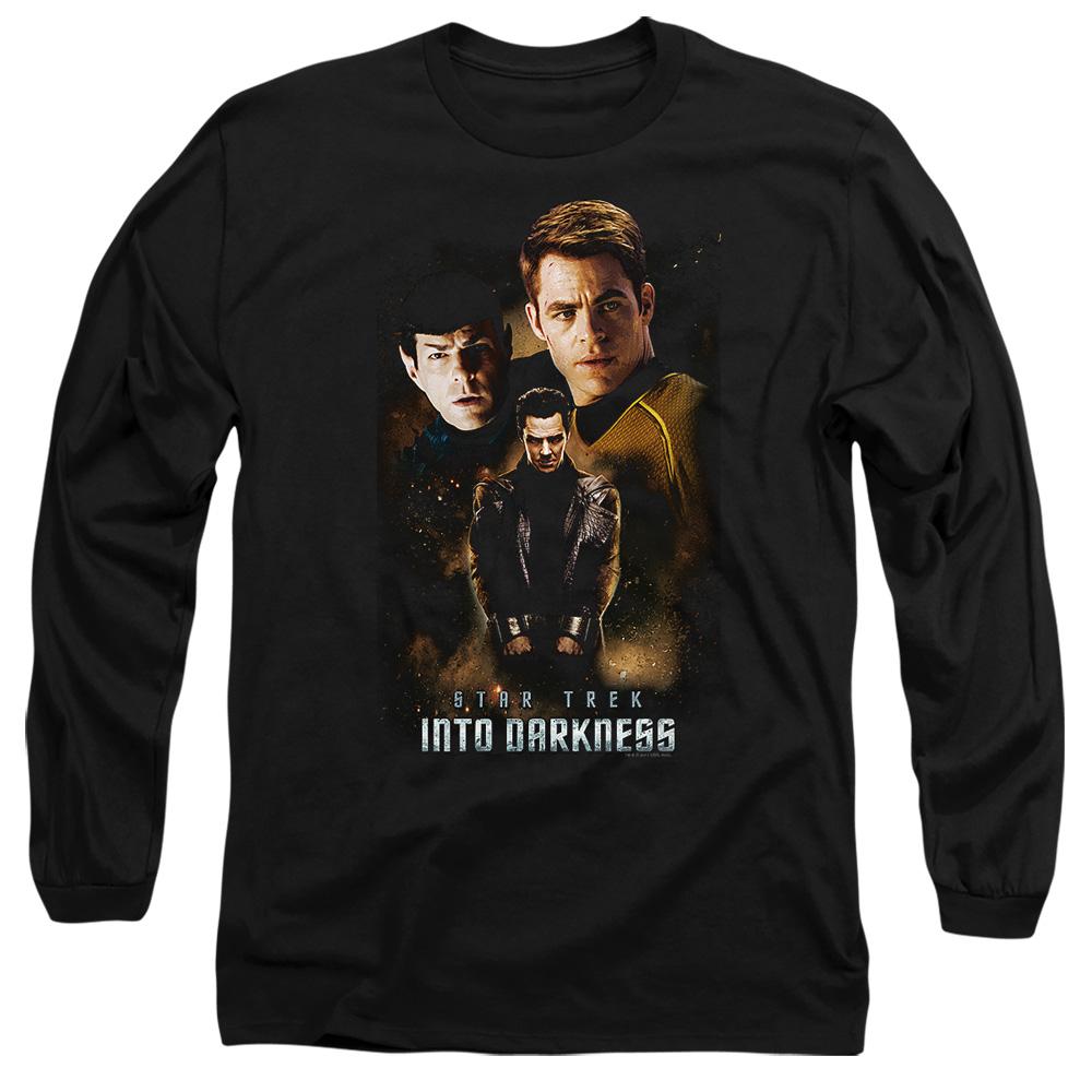 Black - Side - Star Trek: Into Darkness Unisex Adult Aftermath T-Shirt