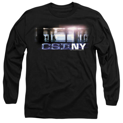 Black - Side - CSI Unisex Adult New York Subway T-Shirt