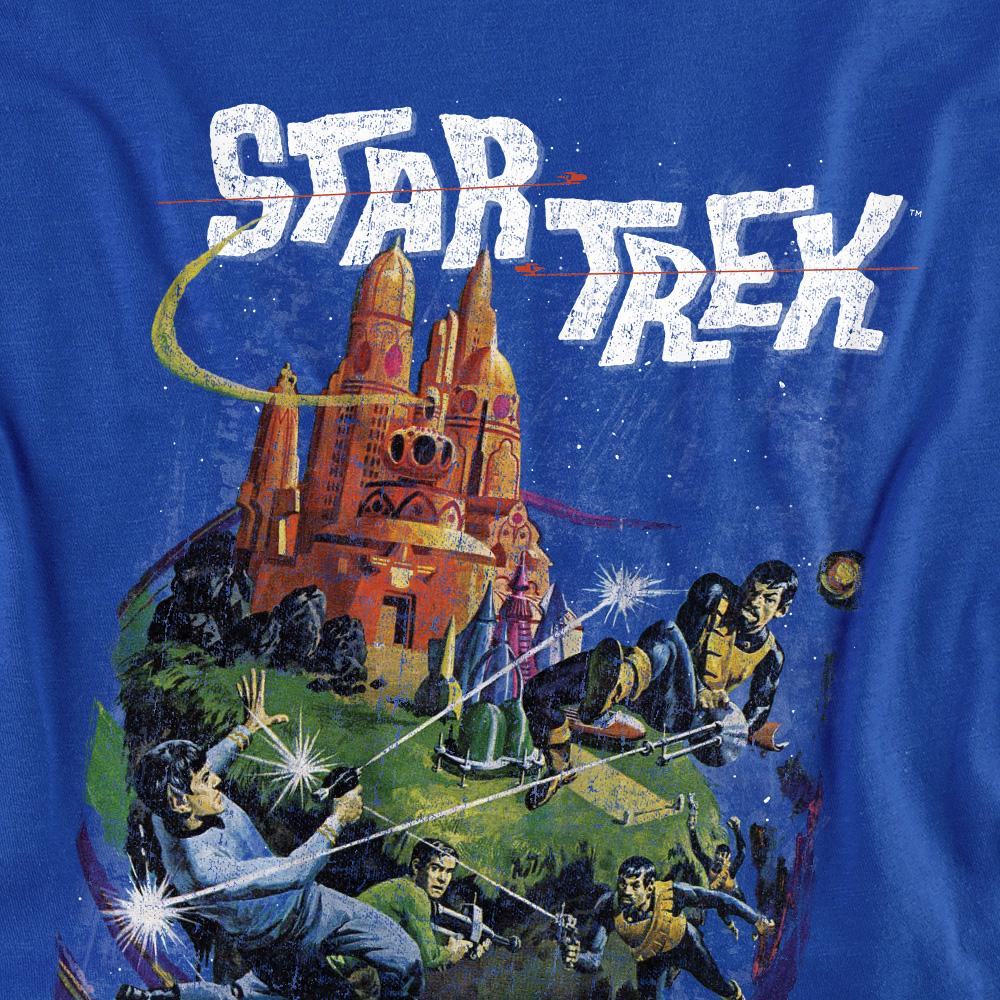 Royal Blue - Back - Star Trek Unisex Adult Battle Vulcan T-Shirt