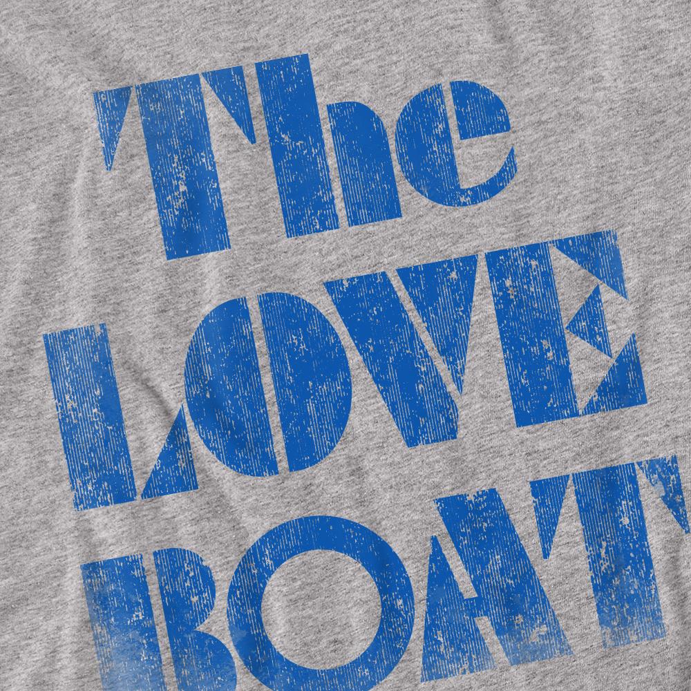 Sport Heather - Back - The Love Boat Unisex Adult Distressed T-Shirt