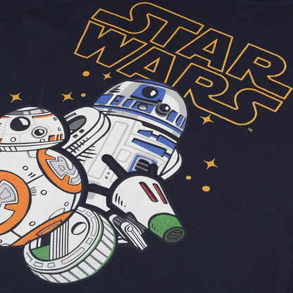 Navy - Side - Star Wars Boys Droids T-Shirt