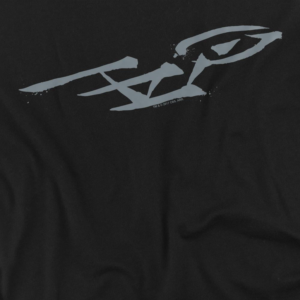 Black - Back - Star Trek Unisex Adult Bushwork Enterprise T-Shirt