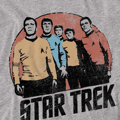 Sport Heather - Back - Star Trek Unisex Adult Landing Party T-Shirt