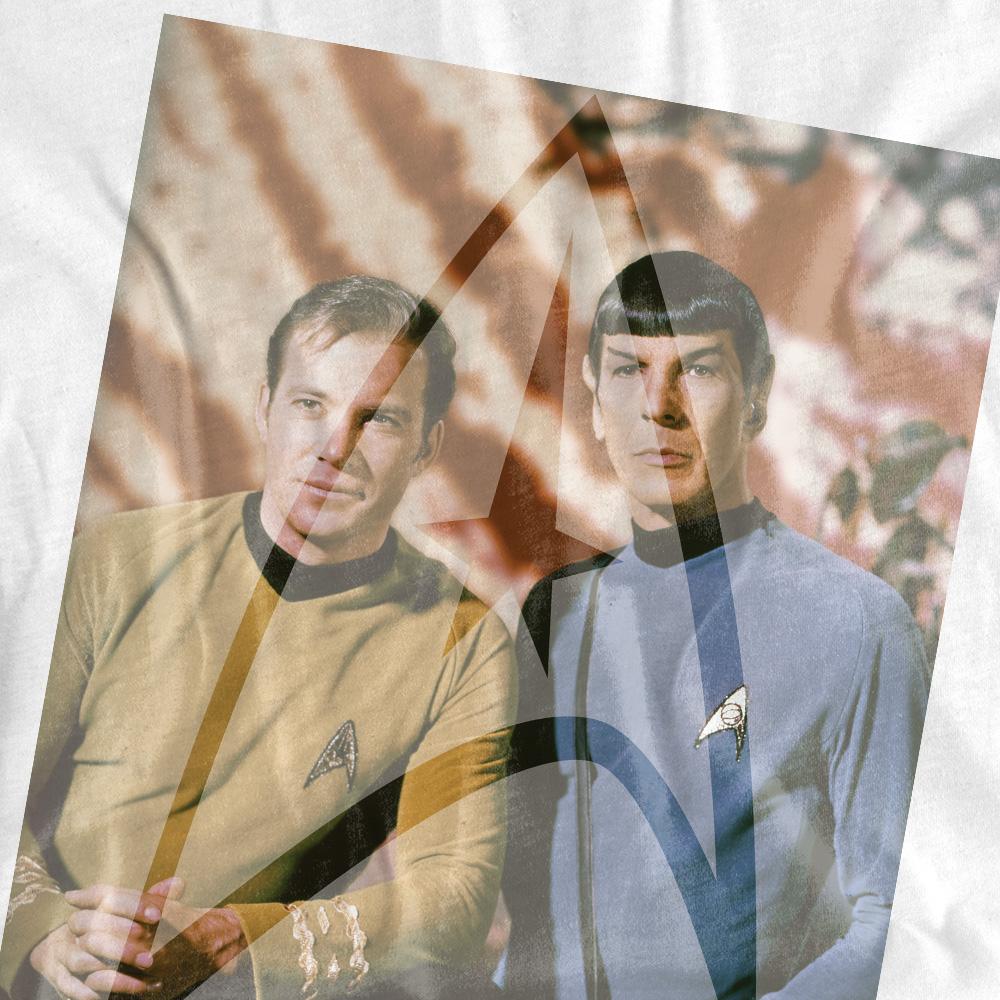White - Back - Star Trek Unisex Adult Classic Duo T-Shirt
