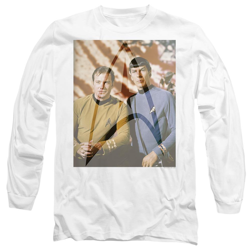 White - Side - Star Trek Unisex Adult Classic Duo T-Shirt