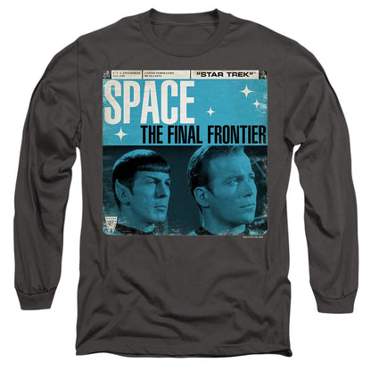 Charcoal - Side - Star Trek Unisex Adult Final Frontier Cover T-Shirt