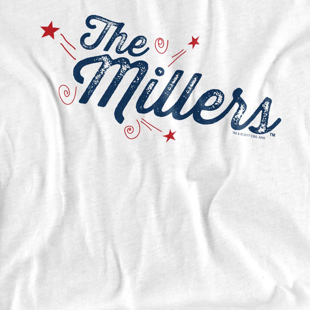 White - Back - The Millers Unisex Adult Logo T-Shirt