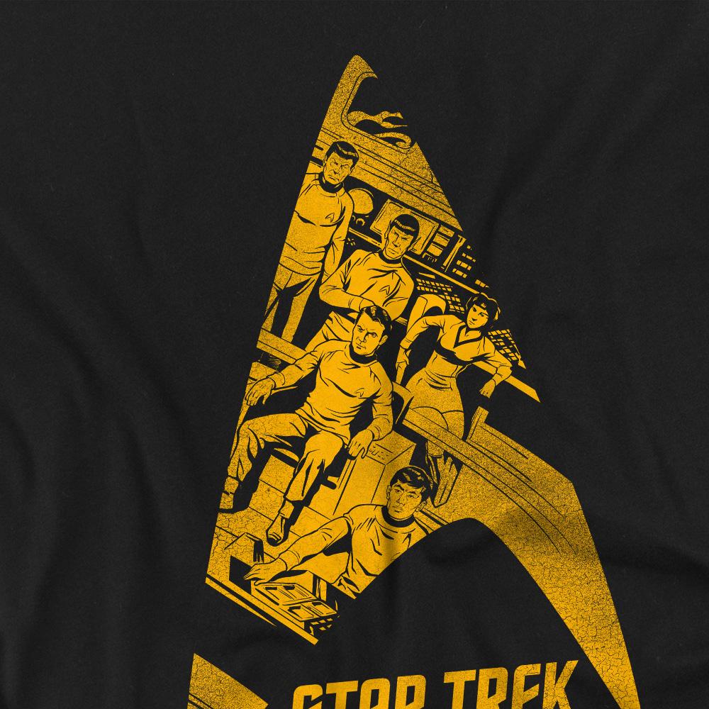 Black - Back - Star Trek Unisex Adult Delta Crew T-Shirt
