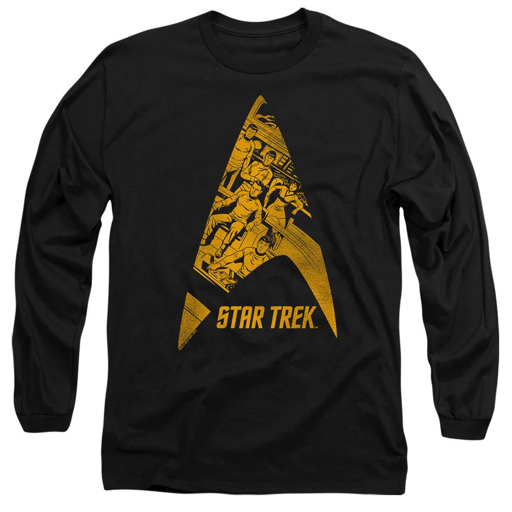 Black - Side - Star Trek Unisex Adult Delta Crew T-Shirt