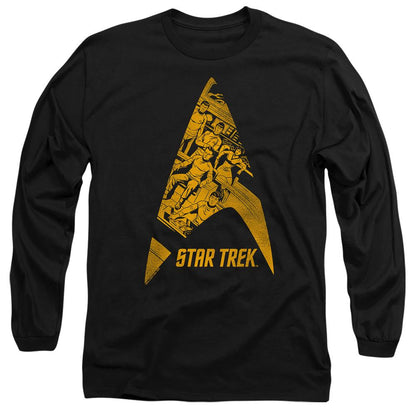 Black - Side - Star Trek Unisex Adult Delta Crew T-Shirt