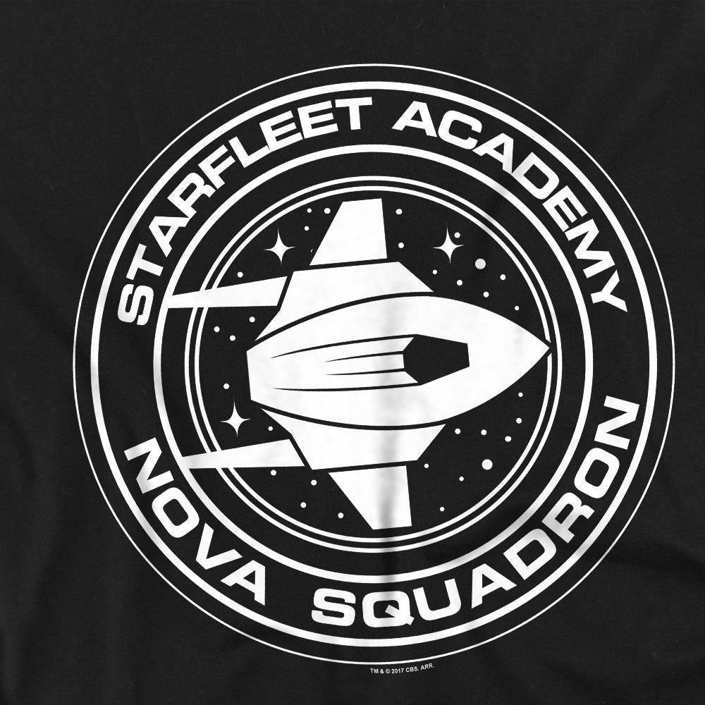 Black - Back - Star Trek Unisex Adult Nova Squadron T-Shirt