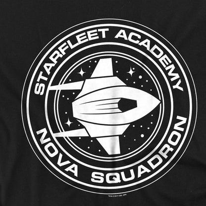 Black - Back - Star Trek Unisex Adult Nova Squadron T-Shirt