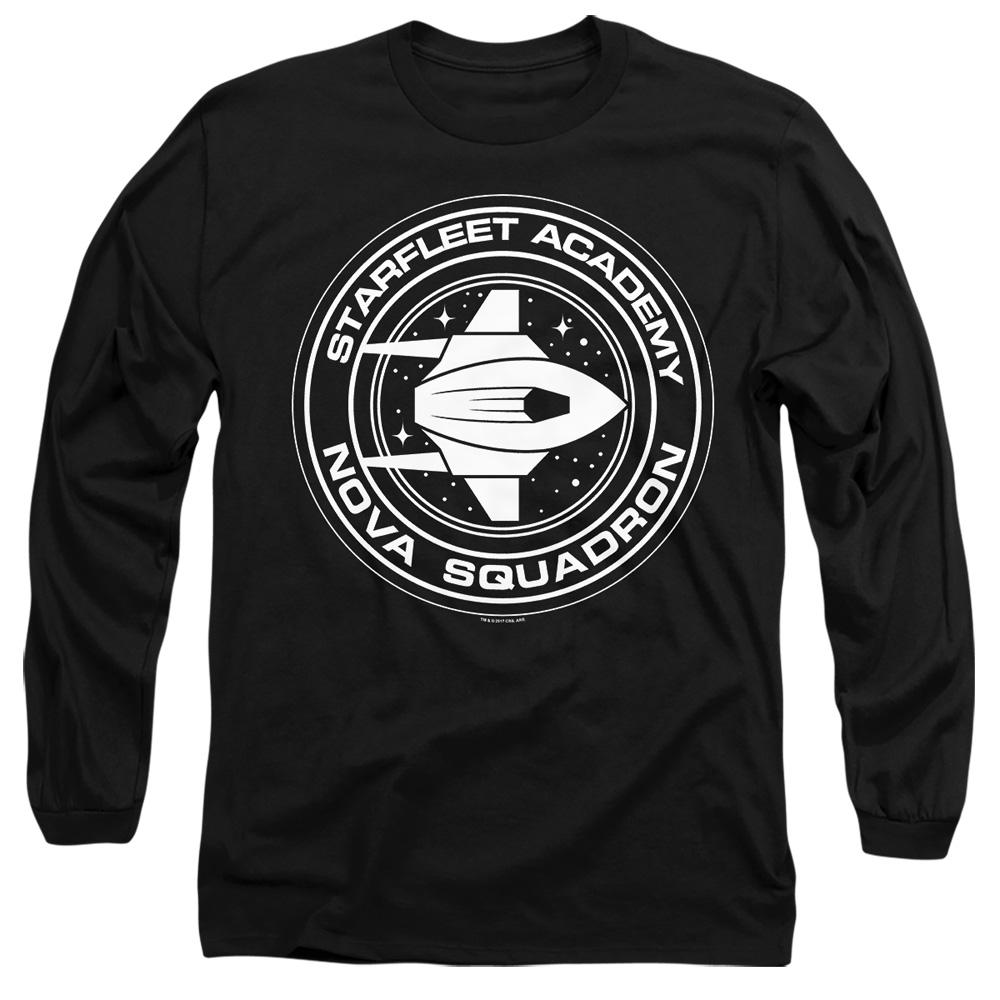 Black - Side - Star Trek Unisex Adult Nova Squadron T-Shirt