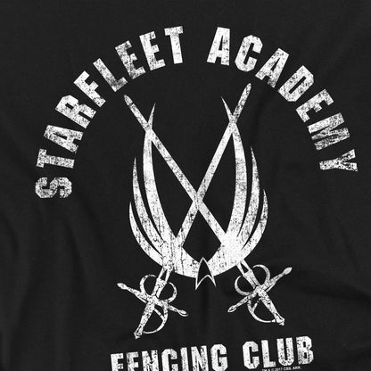 Black - Back - Star Trek Unisex Adult Fencing Club T-Shirt