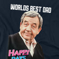 Navy - Back - Happy Days Unisex Adult Best Dad T-Shirt