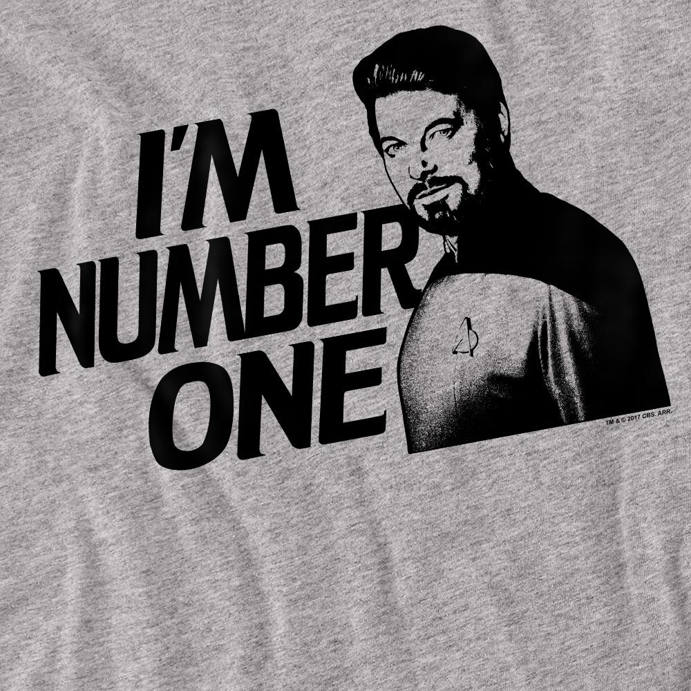 Sport Heather - Back - Star Trek Unisex Adult I´m Number One T-Shirt