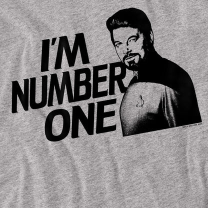Sport Heather - Back - Star Trek Unisex Adult I´m Number One T-Shirt