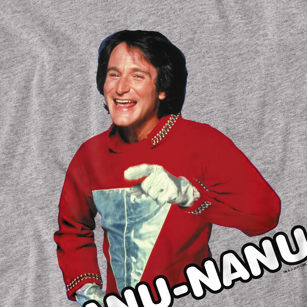 Sport Heather - Back - Mork And Mindy Unisex Adult Catchphrase T-Shirt
