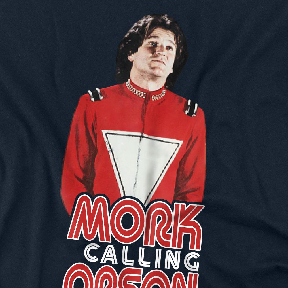 Navy - Back - Mork And Mindy Unisex Adult Come in Orson T-Shirt