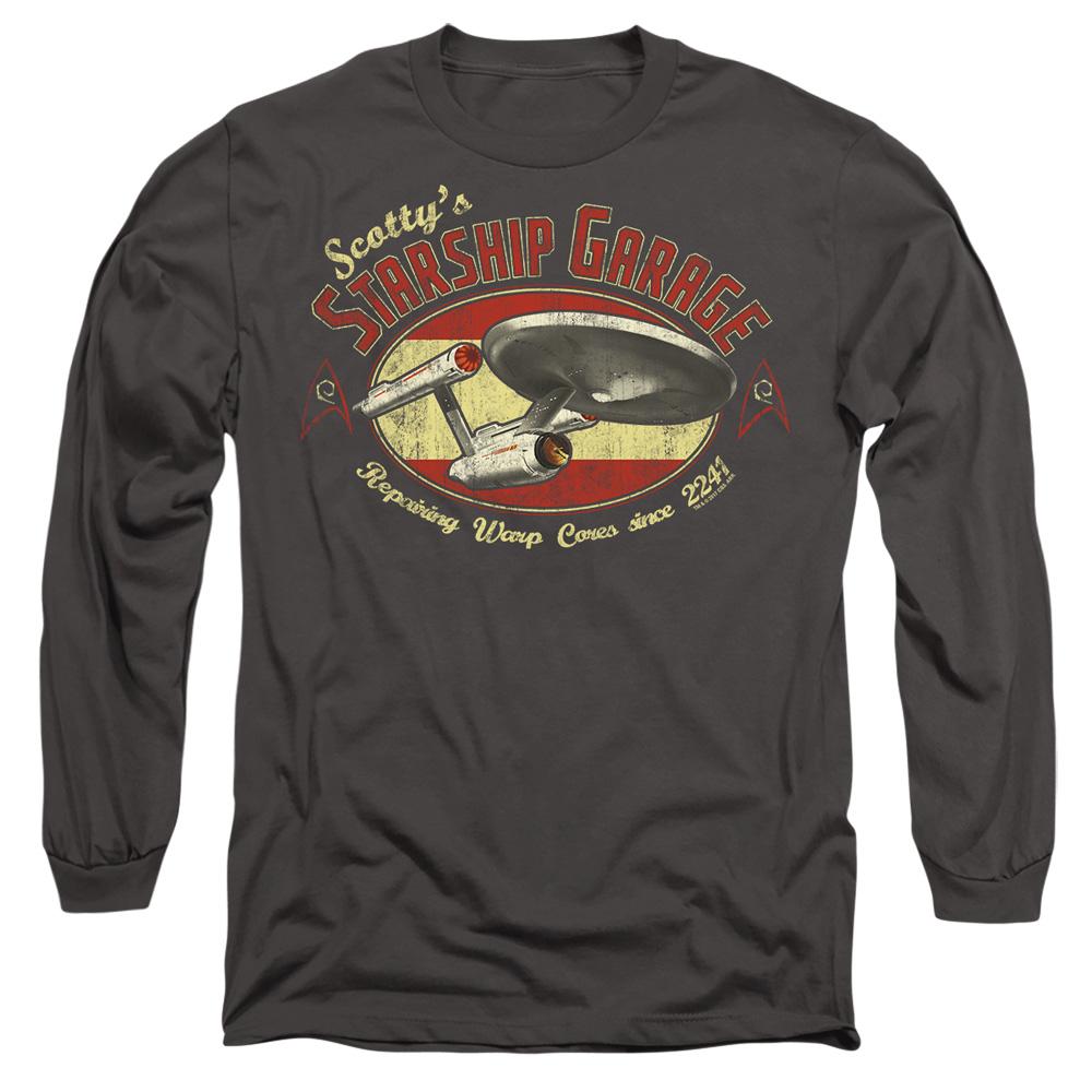 Charcoal - Side - Star Trek Unisex Adult Scotty´s Garage T-Shirt
