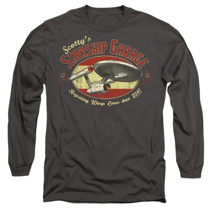 Charcoal - Side - Star Trek Unisex Adult Scotty´s Garage T-Shirt