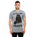 Heather Grey - Side - Star Wars Mens I´ve Felt Your Presents Darth Vader T-Shirt