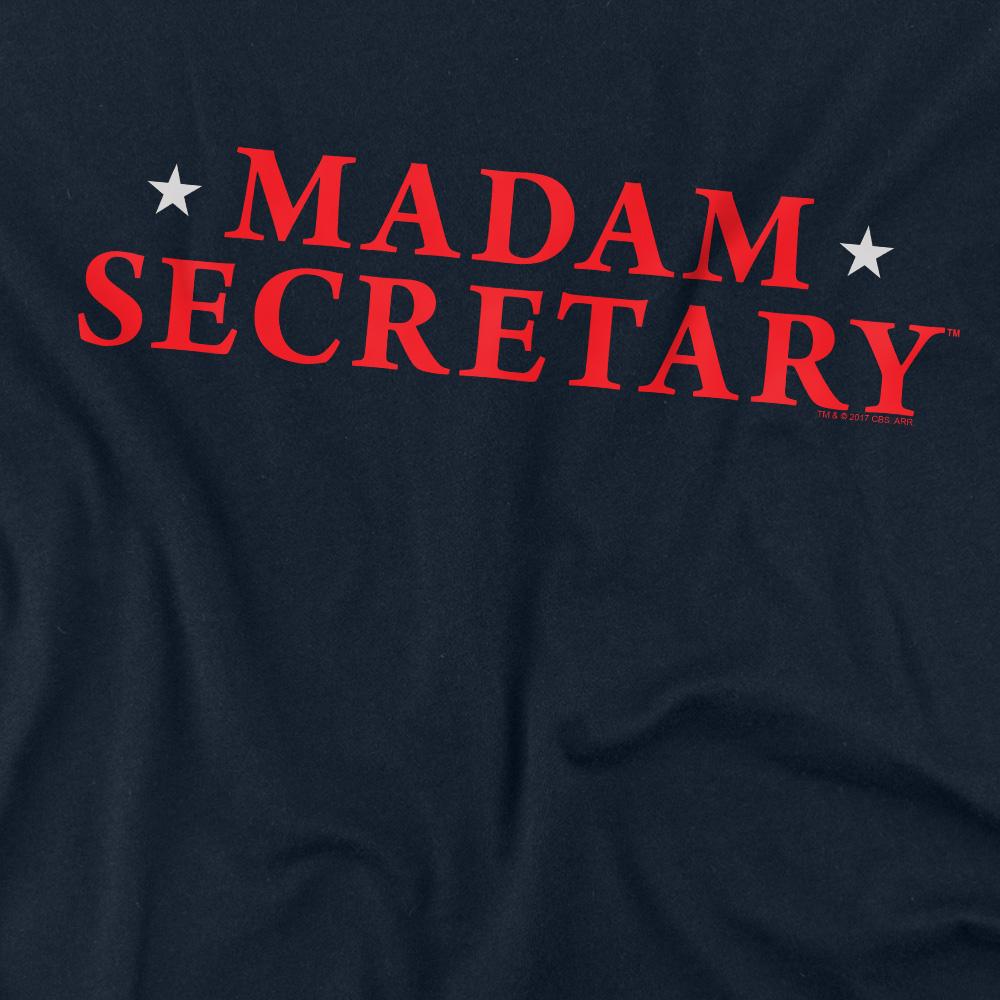 Navy - Back - Madam Secretary Unisex Adult Logo T-Shirt