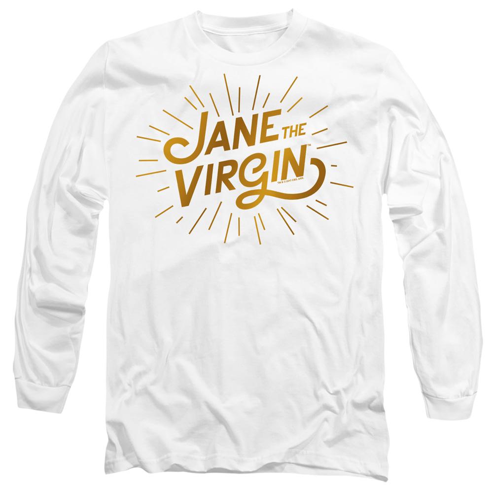 White - Side - Jane the Virgin Unisex Adult Golden Logo T-Shirt