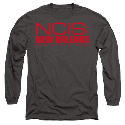 Charcoal - Side - NCIS: New Orleans Unisex Adult Logo T-Shirt