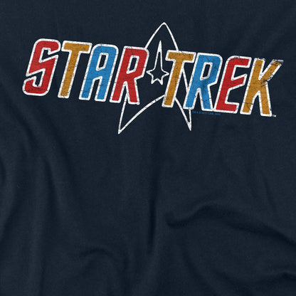 Navy - Back - Star Trek Unisex Adult Logo T-Shirt