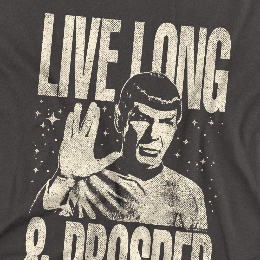 Charcoal - Side - Star Trek: The Original Series Unisex Adult Prosper Spock T-Shirt