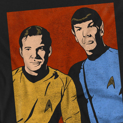 Black - Back - Star Trek Unisex Adult Friends T-Shirt