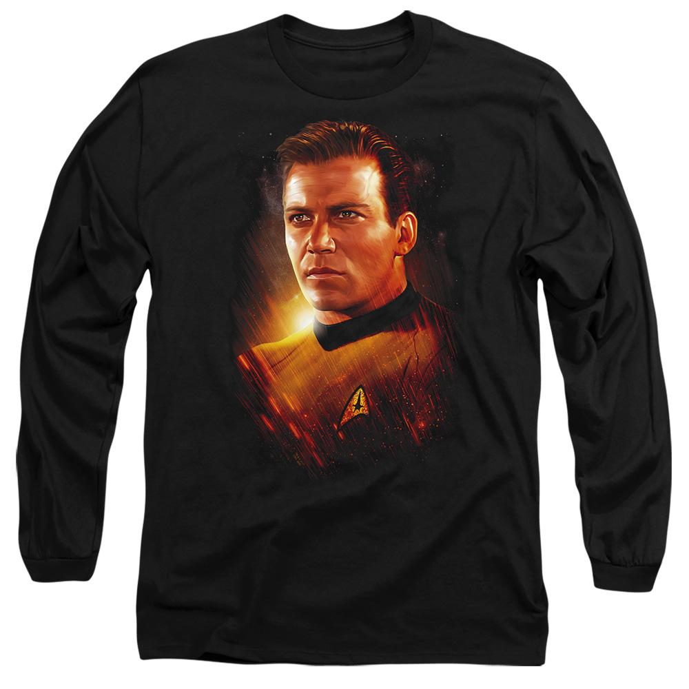 Black - Side - Star Trek: The Original Series Unisex Adult Epic Captain Kirk T-Shirt