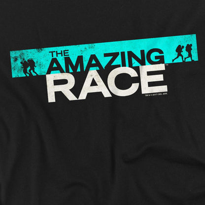 Black - Back - The Amazing Race Unisex Adult Bar Logo T-Shirt
