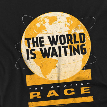Black - Back - The Amazing Race Unisex Adult Waiting World T-Shirt