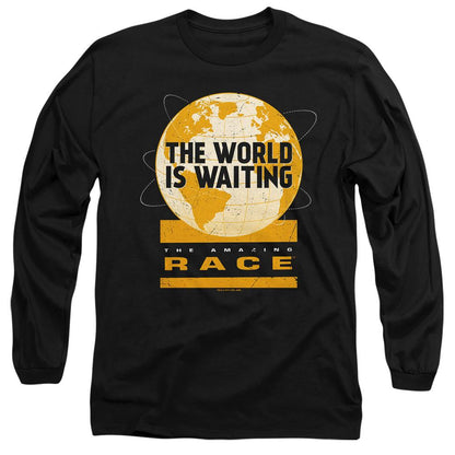 Black - Side - The Amazing Race Unisex Adult Waiting World T-Shirt