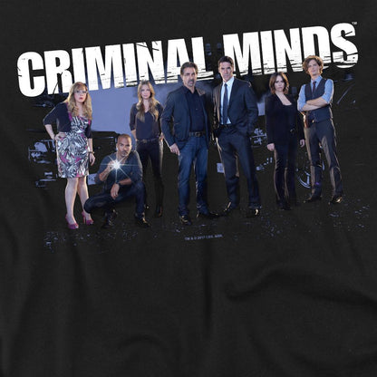 Black - Back - Criminal Minds Unisex Adult Season 10 Cast T-Shirt